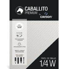 BLOCK CABALLITO CANSON 1/4 W 180 GR. 10H. 