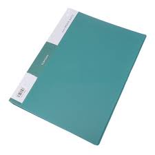 CARPETA PLASTICA A4 CON 10 FUNDAS