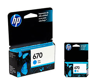CARTUCHO HP 670 CYAN
