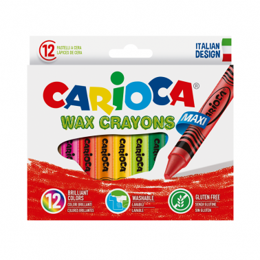 CRAYOLAS CARIOCA GRUESAS X 12 COLORES 