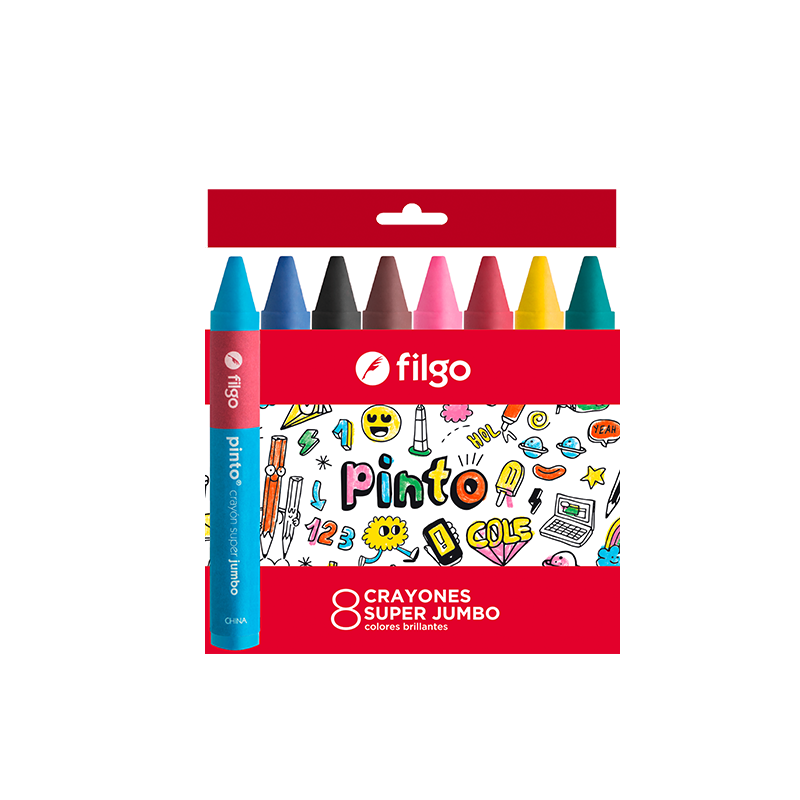 CRAYOLAS FILGO SUPER JUMBO X 8 COLORES