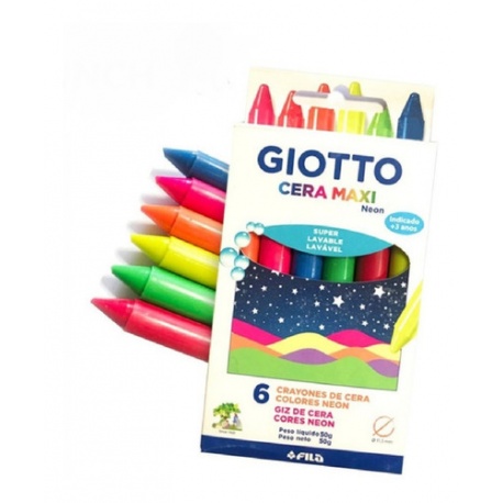 CRAYOLAS GIOTTO NEON X 6 COLORES