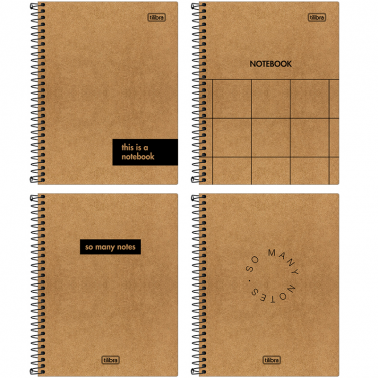 CUADERNO TILIBRA T/DURA KRAFTWORK 17 X 24 CM. 80H.  