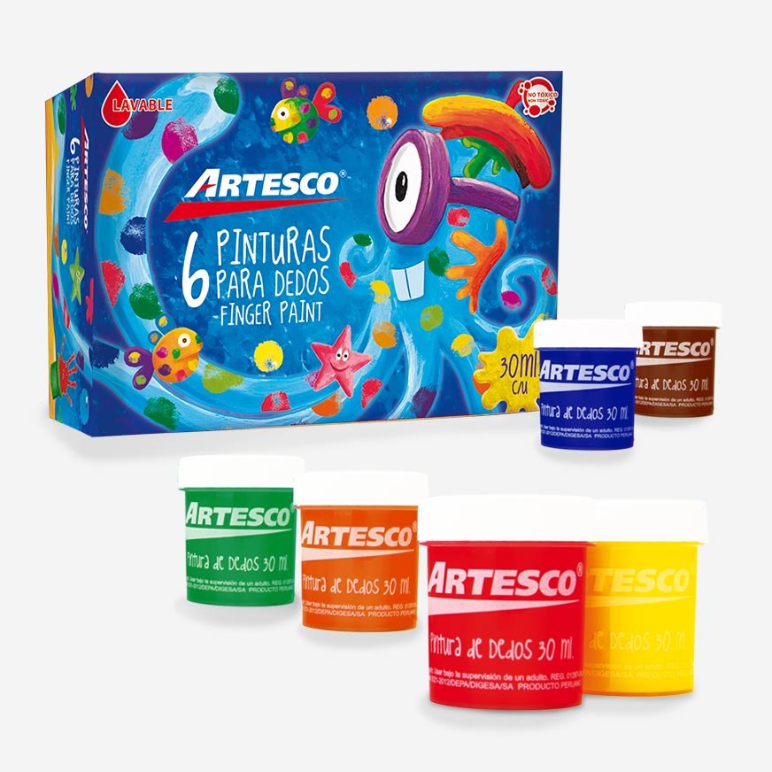 DACTILOPINTURA ARTESCO X 6
