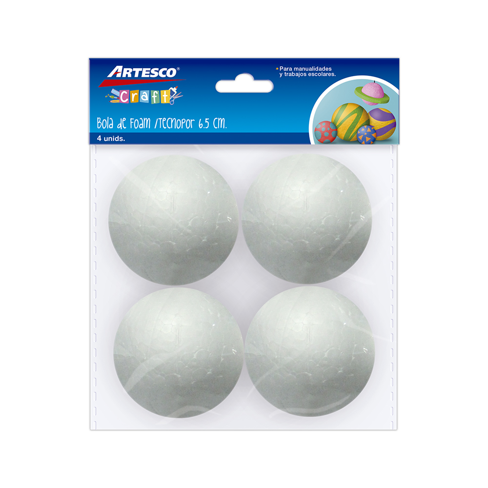 ESFERA DE TERGOPOL 6.5CM X 4 UNIDADES