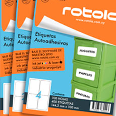 ETIQUETA ROTOLA A4 X 10 PLANCHAS