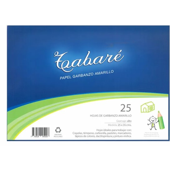 HOJA GARBANZO AMARILLO PAQUETE X 25