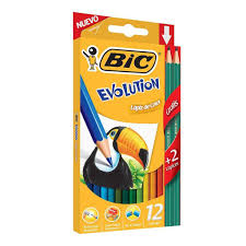 LAPICES BIC X 12 COLORES