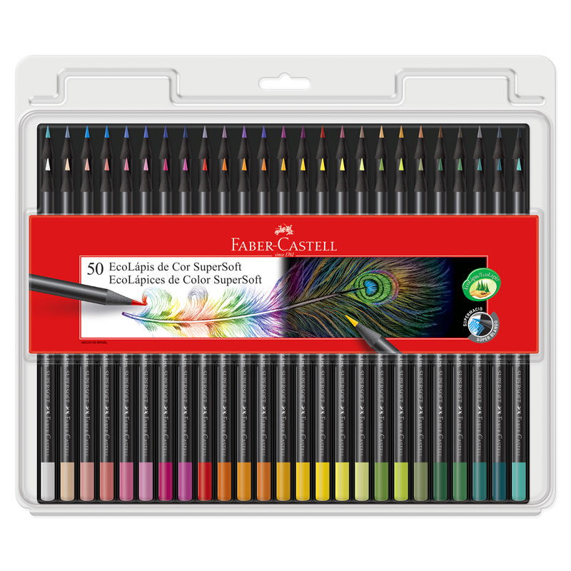 LAPICES FABER SUPERSOFT X 50 COLORES