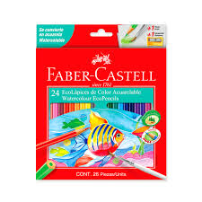 LAPICES FABER X 24 ACUARELABLES