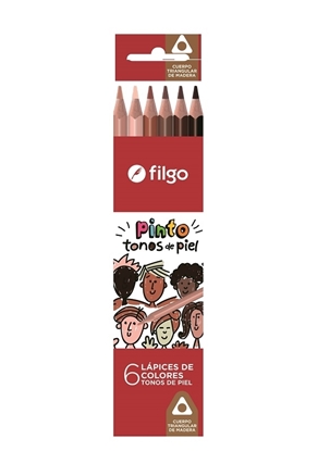 LAPICES FILGO TONOS DE PIEL X 6 COLORES