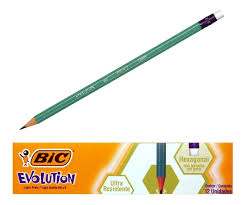 LAPIZ BIC EVOLUTION CON GOMA