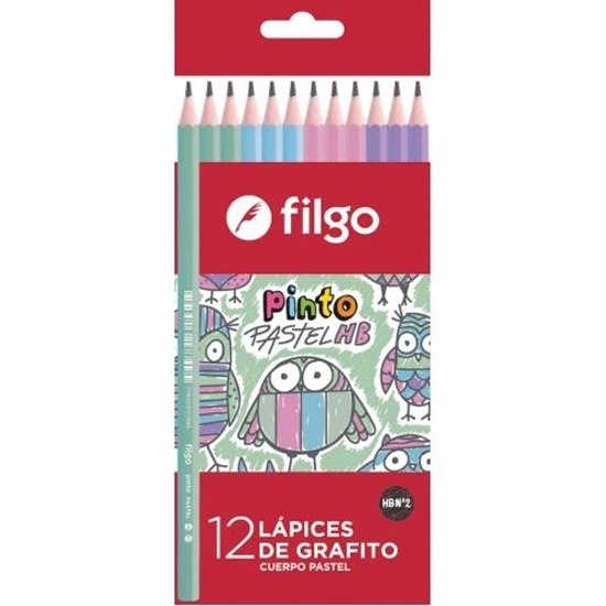 LAPIZ FILGO NEGRO HB CUERPO PASTEL