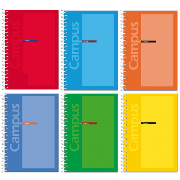 LIBRETA CAMPUS 80 HOJAS C/ESPIRAL 