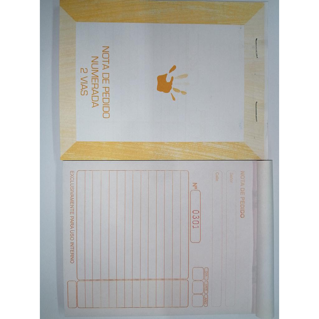 NOTA DE PEDIDO AUTOCOPIANTE X 50