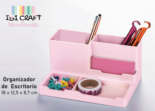 ORGANIZADOR PLASTICO IBI CRAFT 18X12X9 CM.