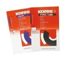 PAPEL CARBONICO KORES NEGRO X 100H.