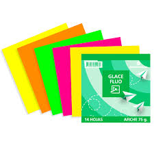 PAPEL GLACE FLUO