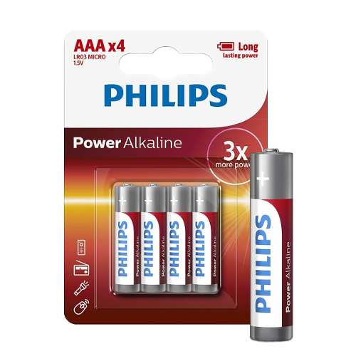 PILA PHILIPS ALCALINA AAA BLISTER X 4 