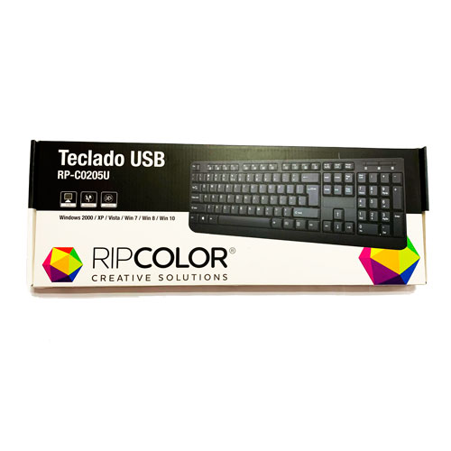 TECLADO COMUN USB RIPCOLOR C0205