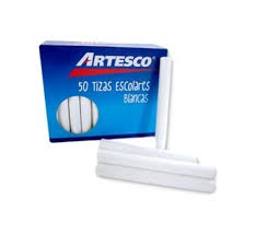 TIZA BLANCA ARTESCO CAJA X 50
