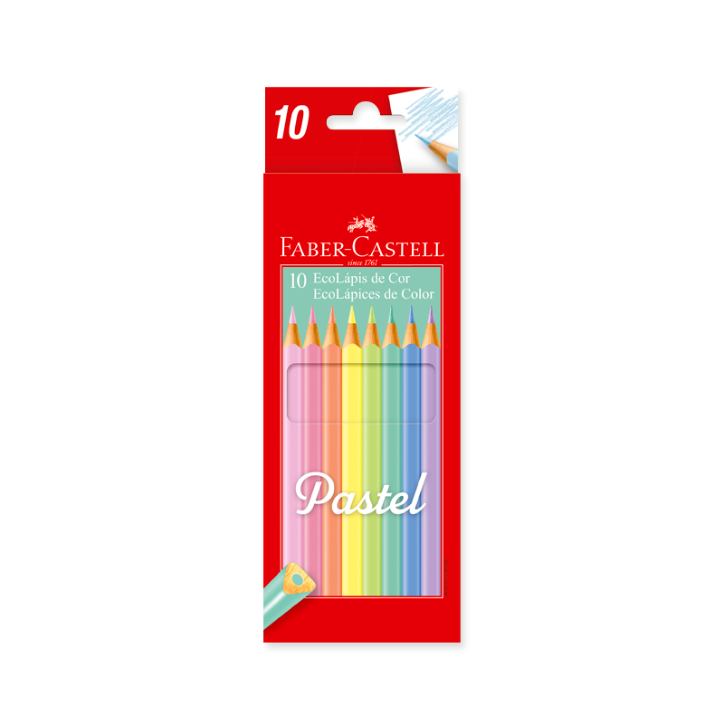 LAPICES FABER X 10 COLORES PASTEL