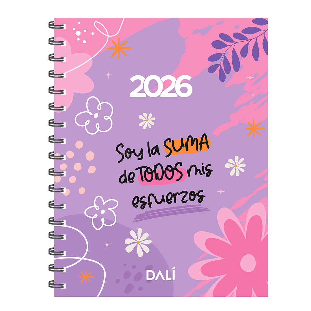 AGENDA DL SOY LA SUMA SEMANAL 18x23 TAPA DURA C/ESPIRAL