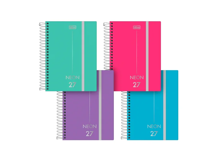 AGENDA TILIBRA NEON 1 DIA X HOJA 12X16 C/ESPIRAL