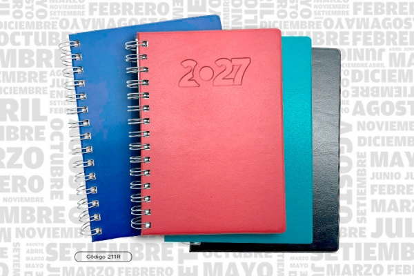 AGENDA ABZ CLASSIC SEMANAL C/ESPIRAL Nº 211R  13 X 19 CM.