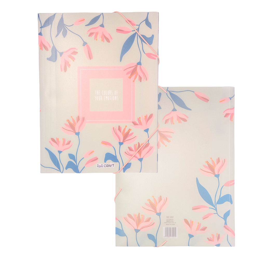 CARPETA PLASTICA IBI CRAFT C/ELASTICO A4