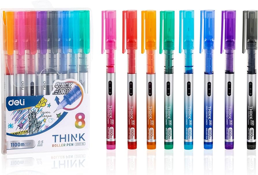 LAPICERA DELI ROLLER THINK X 8 COLORES