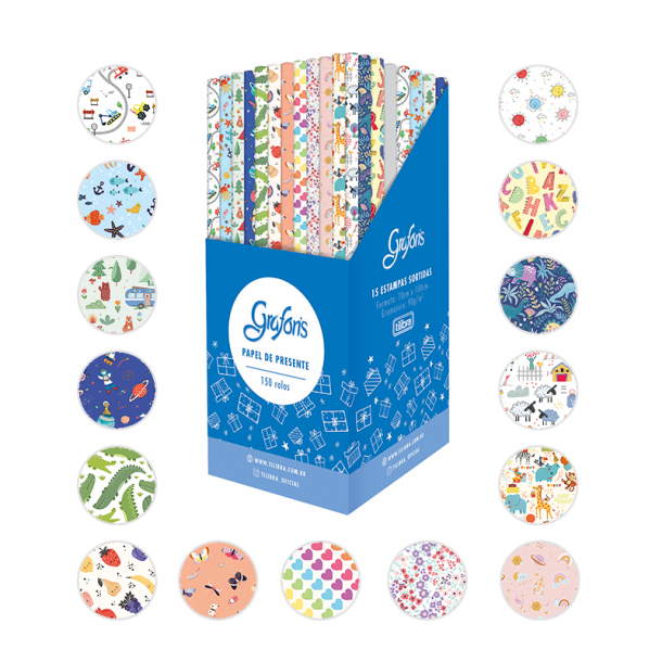 PAPEL PARA REGALO TILIBRA INFANTIL 0.70 X 1 METRO