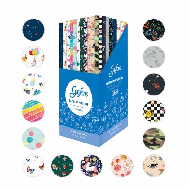 PAPEL PARA REGALO TILIBRA TEEN 0.70 X 1 METRO