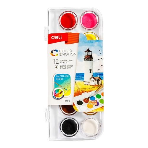 ACUARELAS DELI X 12 COLORES