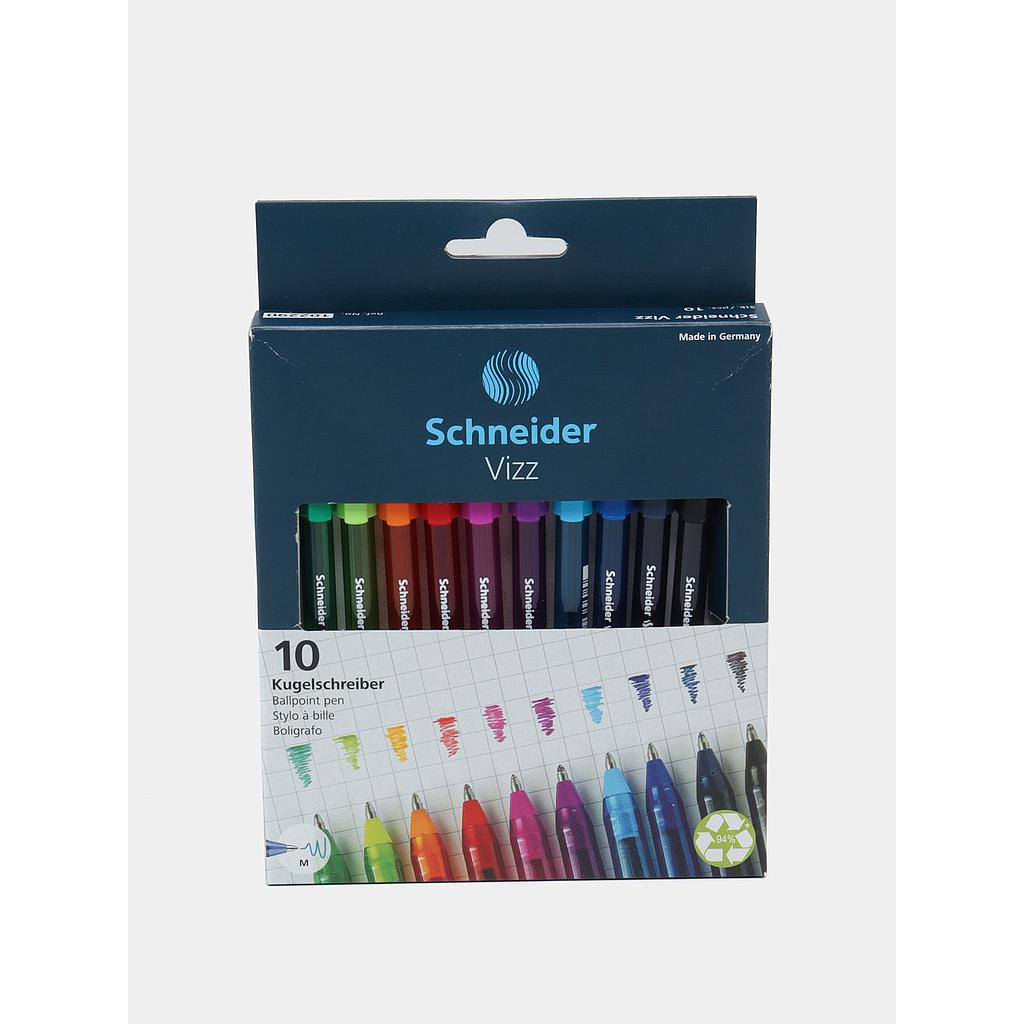 BOLIGRAFO SCHNEIDER VIZZ X 10 COLORES