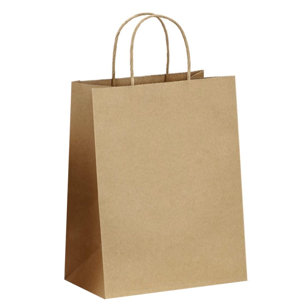 BOLSA DE PAPEL KRAFT CON ASA 45 X 48 CM.