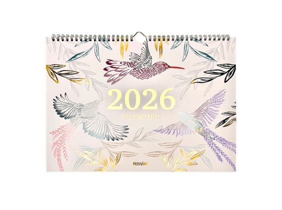 CALENDARIO MOOVING BOHO MENSUAL 25 X 35 CM.