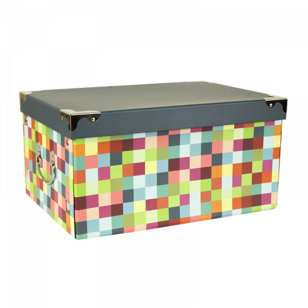 CAJA CON TAPA Y HERRAJES GRANDE 44X31X22 CM.