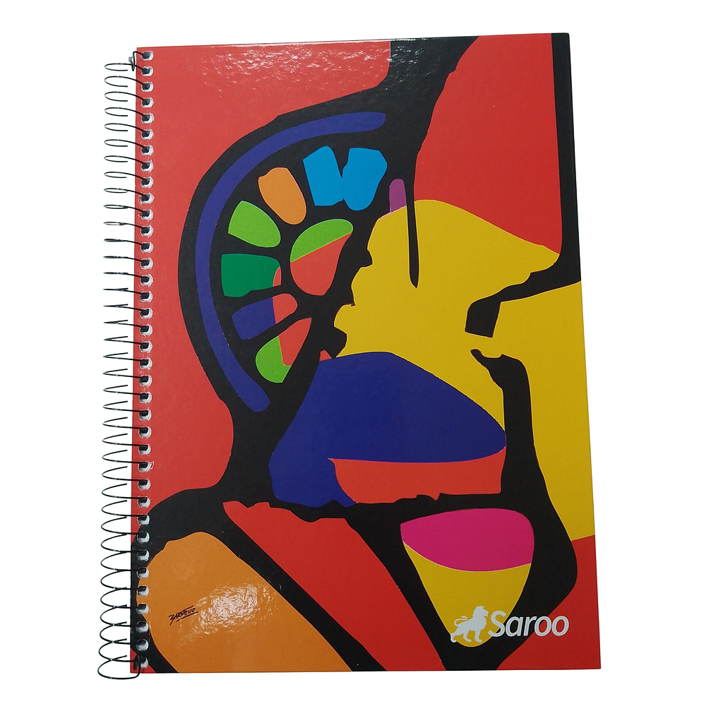 CUADERNOLA SAROO SUPER TAPA DURA 21 X 30 CM. 100 HOJAS