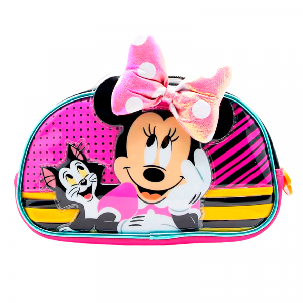 CARTUCHERA MINNIE CON 2 CIERRES