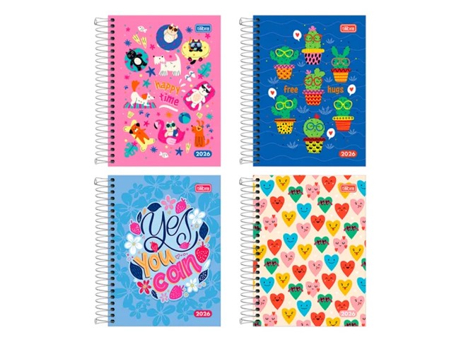 AGENDA TILIBRA D+ FASHION 1 DIA X HOJA 12X16 C/ESPIRAL