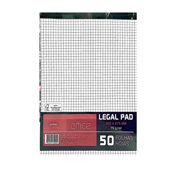 BLOCK CUADRICULADO A4 JANDAIA 50 H.