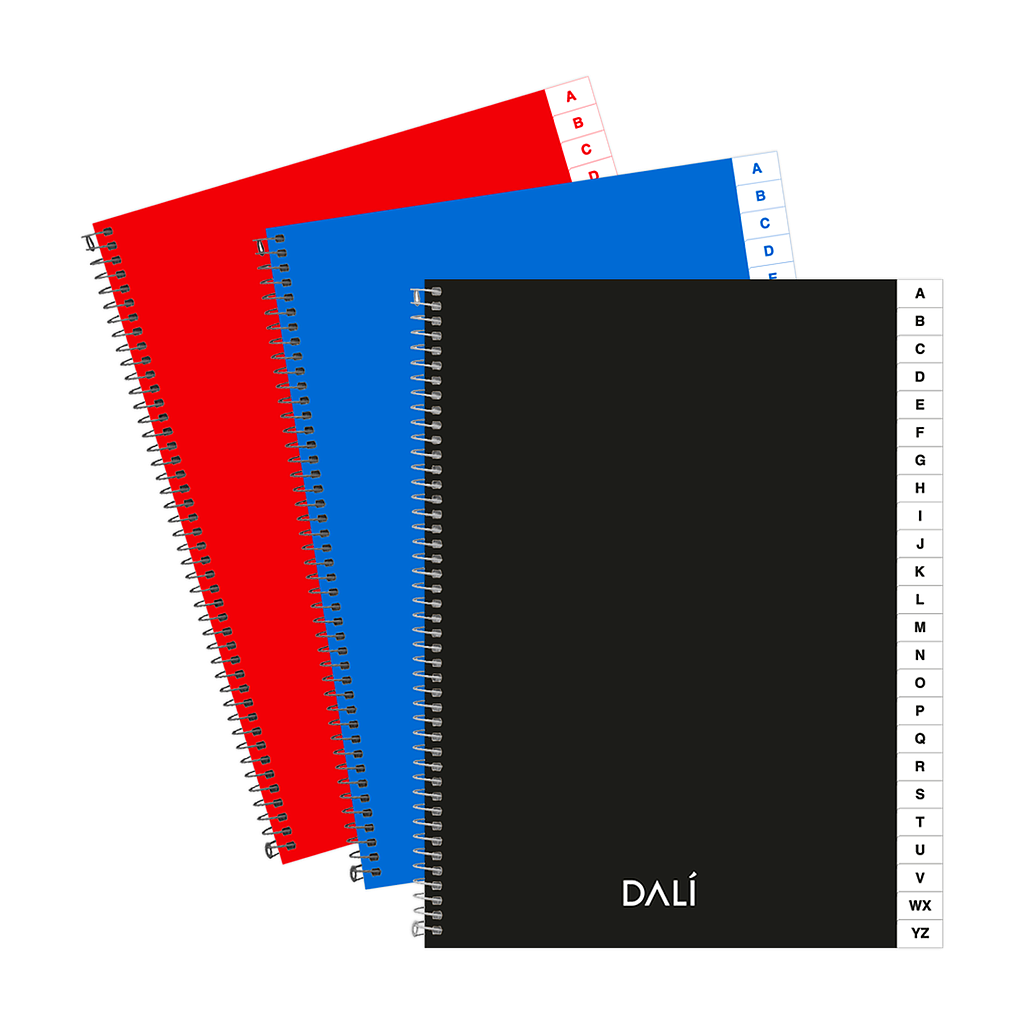 CUADERNO INDICE TAPA DURA DALI
