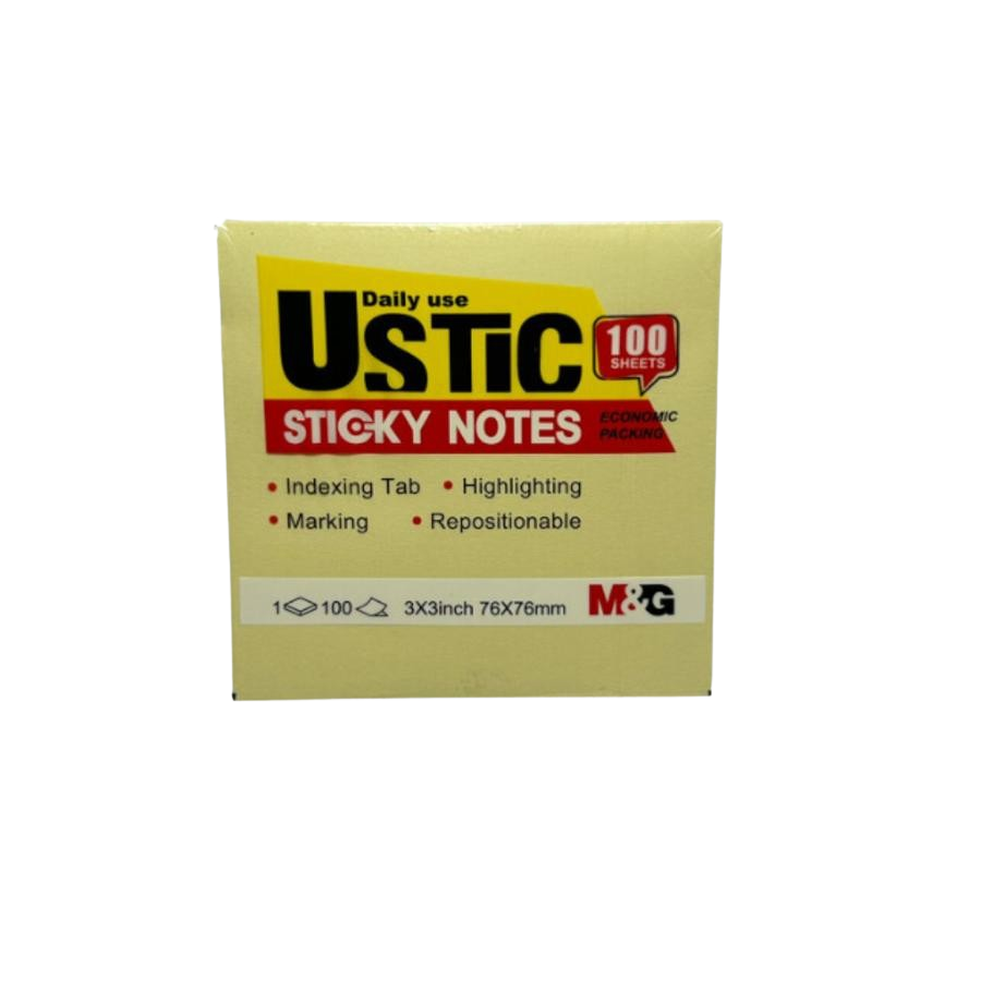 NOTAS ADHESIVAS M&amp;G 7.5 X 7.5 CM. 100 HOJAS