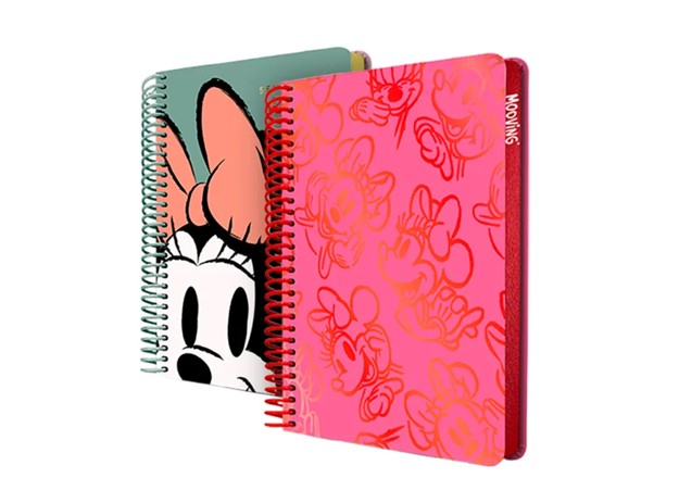 CUADERNO MOOVING MINNIE TAPA DURA 14 X 21 CM. 96 HOJAS