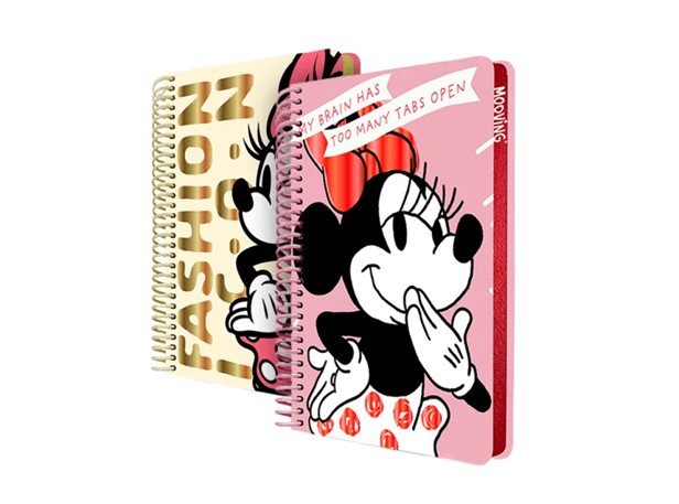 CUADERNO MOOVING MINNIE TAPA DURA 21 X 28 CM. 96 HOJAS