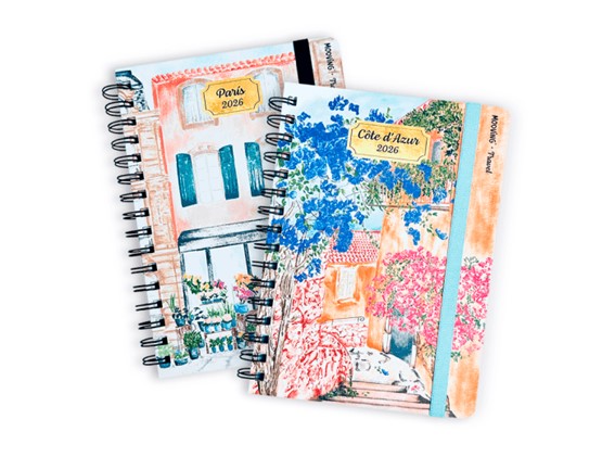 AGENDA MOOVING TRAVEL SEMANAL C/ESPIRAL 15 X 21 CM.
