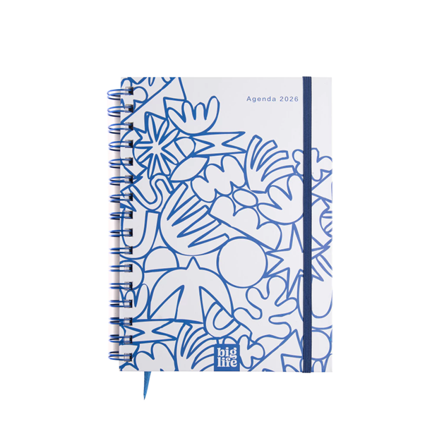 AGENDA BIG LIFE BLUE DIARIA 10x15CM.