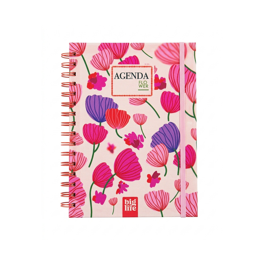 AGENDA BIG LIFE FLOWER DIARIA 10x15CM.