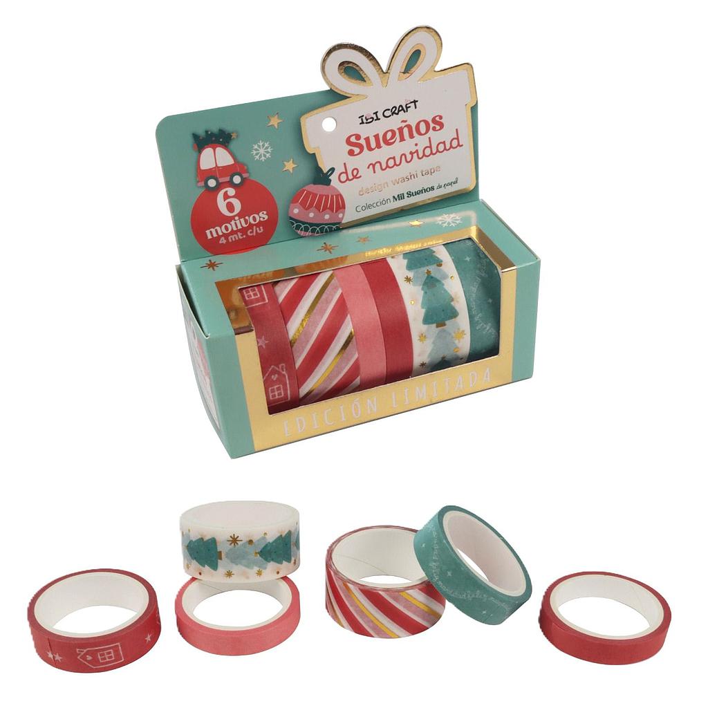 WASHI TAPE IBI CRAFT NAVIDEÑA X 6
